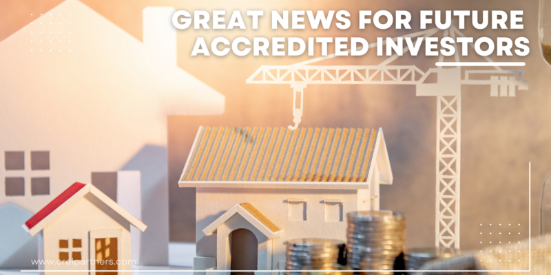 Great news for future accredited investors