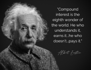 Compound interest is the eighth wonder of the world. He who understands it, earns it...he who doesn't...pays it. -Albert Einstein